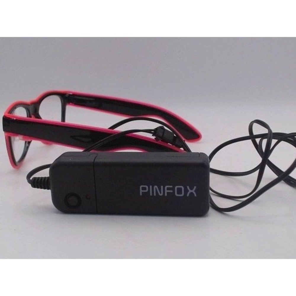 Pinfix LED Neon EL Wie Rave Glasses, BRAND NEW / NO BOX - Picture 2 of 5